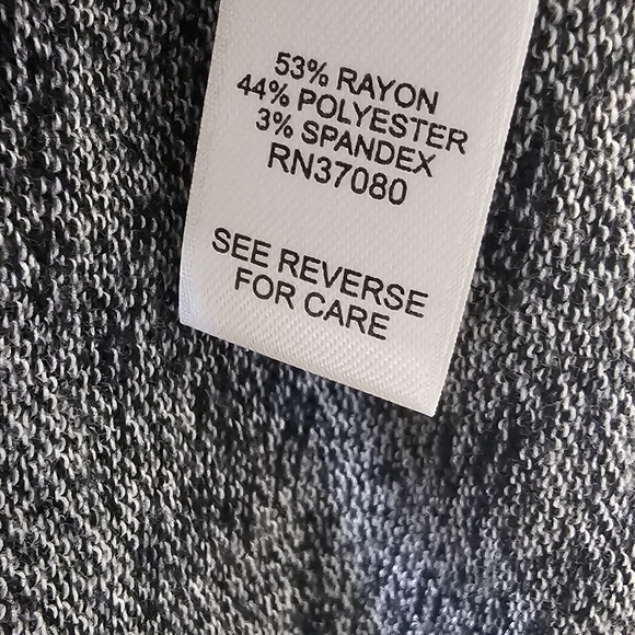 Cato Woman's L Navy Sweater W/Silver Metal Embellishments Mottled Lightweight - Picture 7 of 7